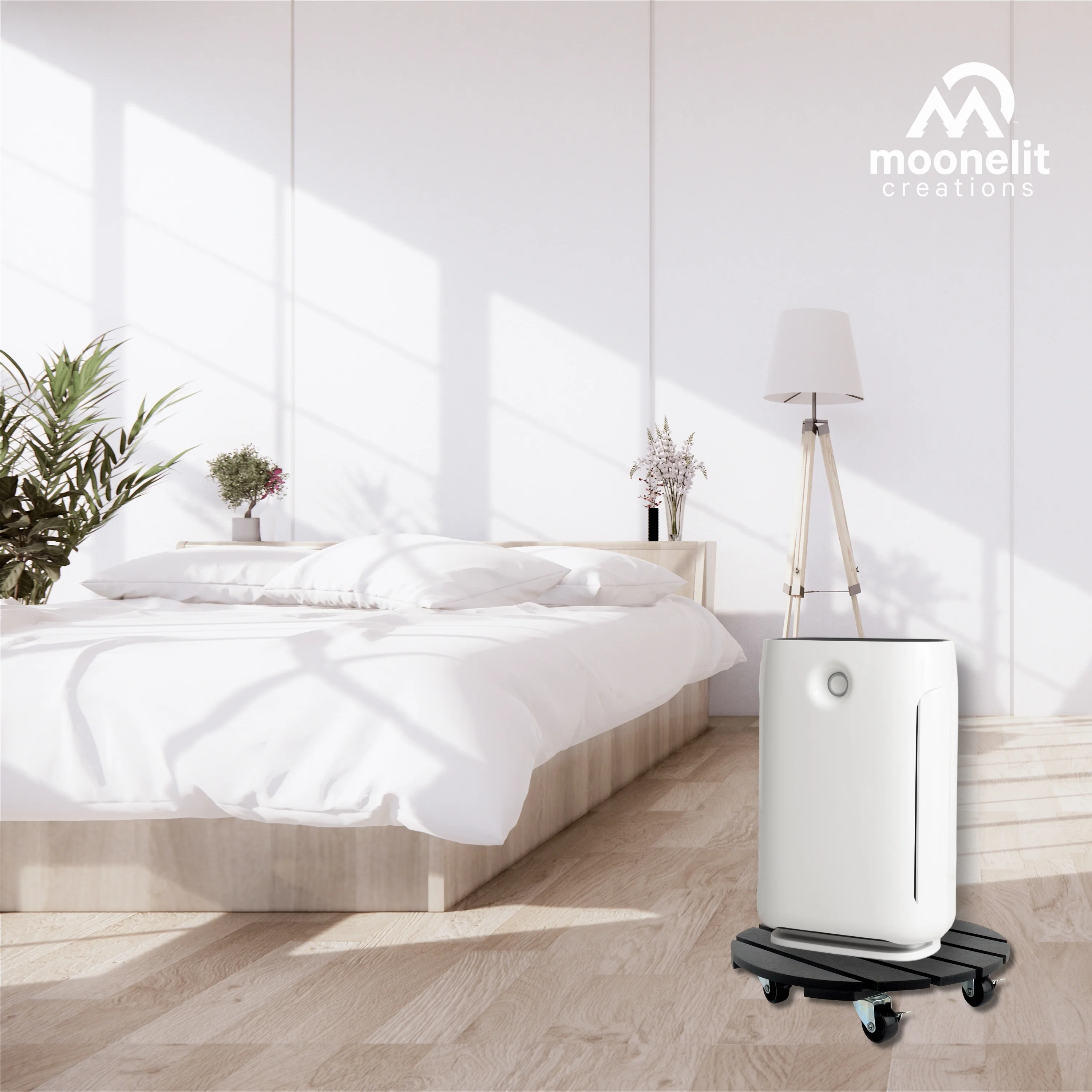 2 Pack Recycled Plastic 12" Plant Caddy - Image 7