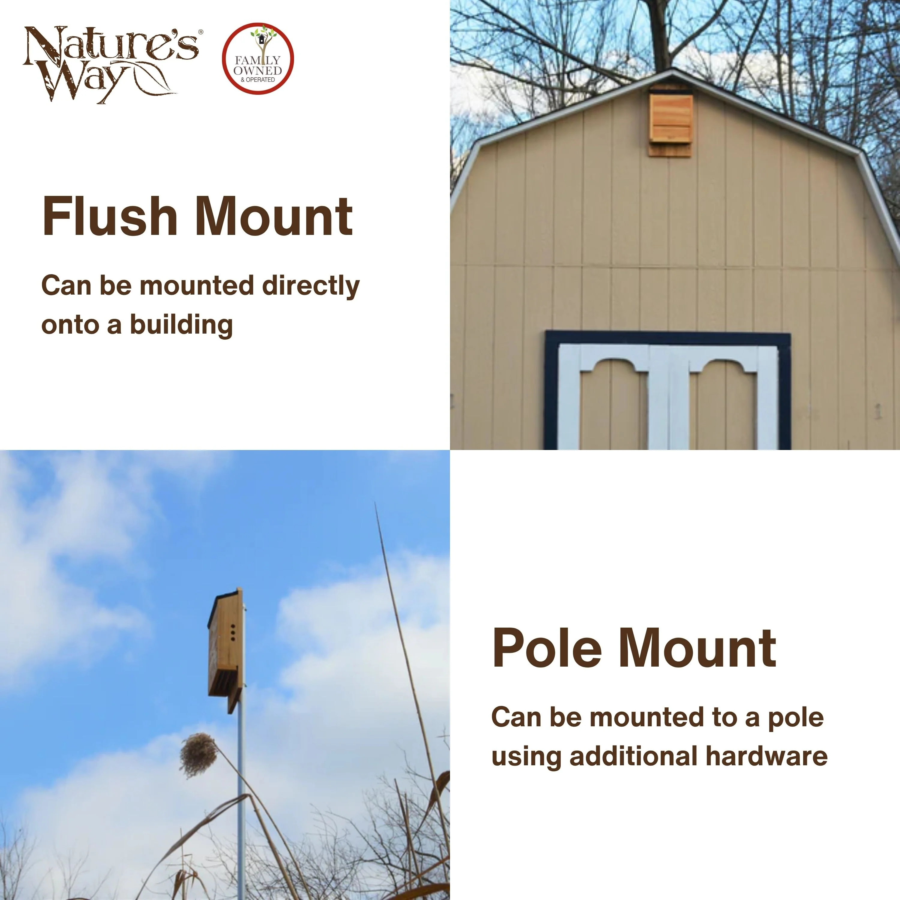 Cedar Three Chamber Bat House - Image 5