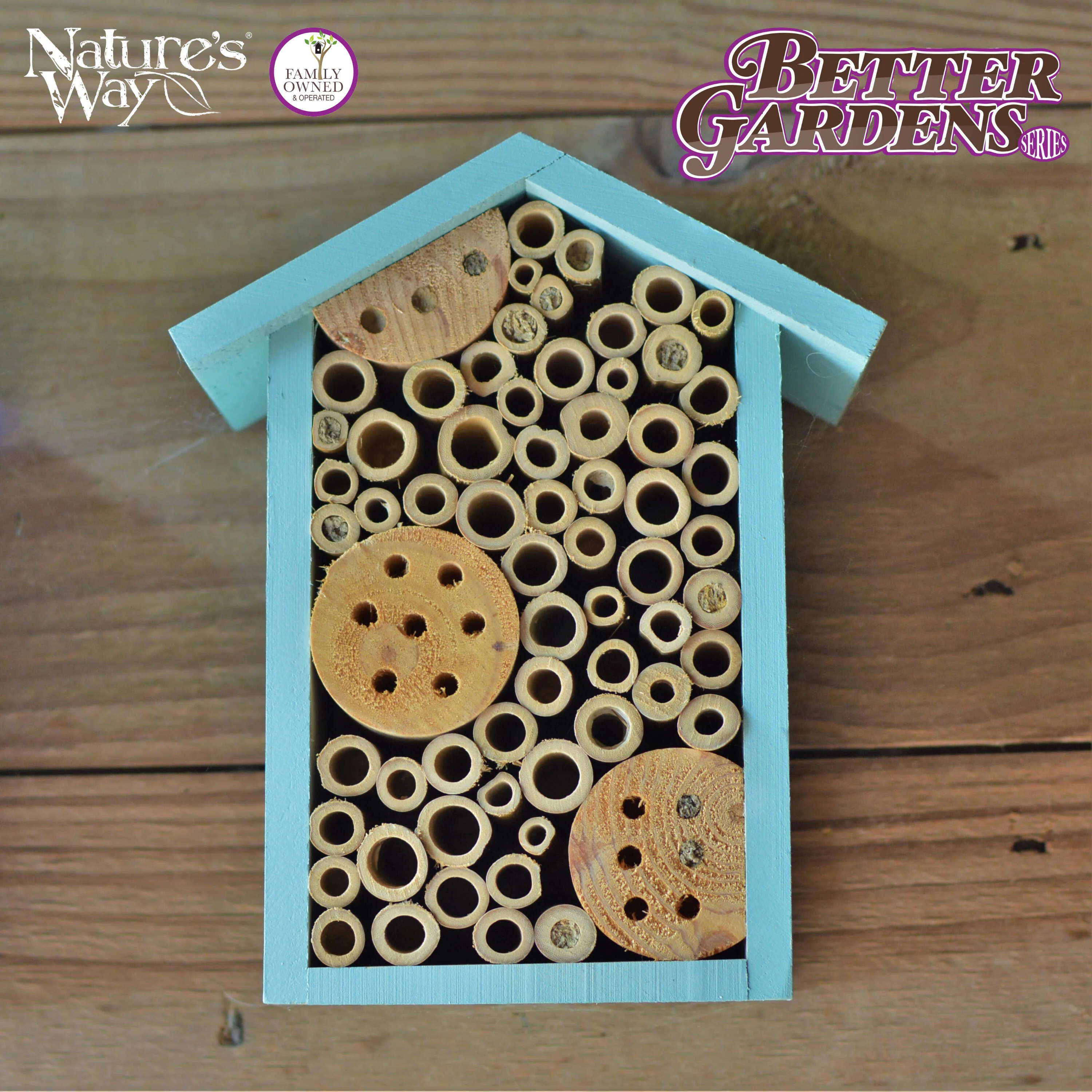 Better Gardens Pollinator House - Teal - Image 5