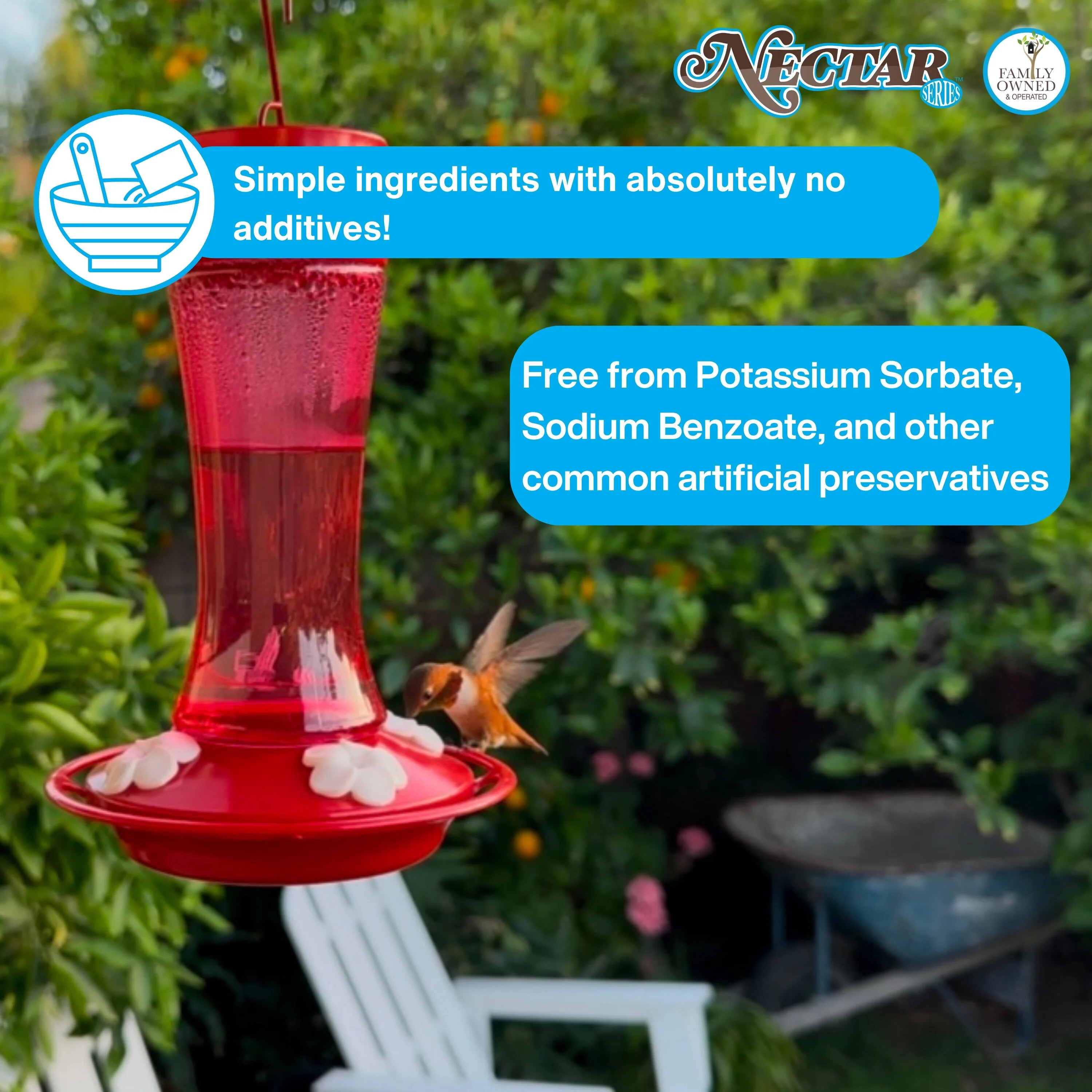 Nectar Series™ Clear Hummingbird Nectar Powder Concentrate, 8 oz - Image 6