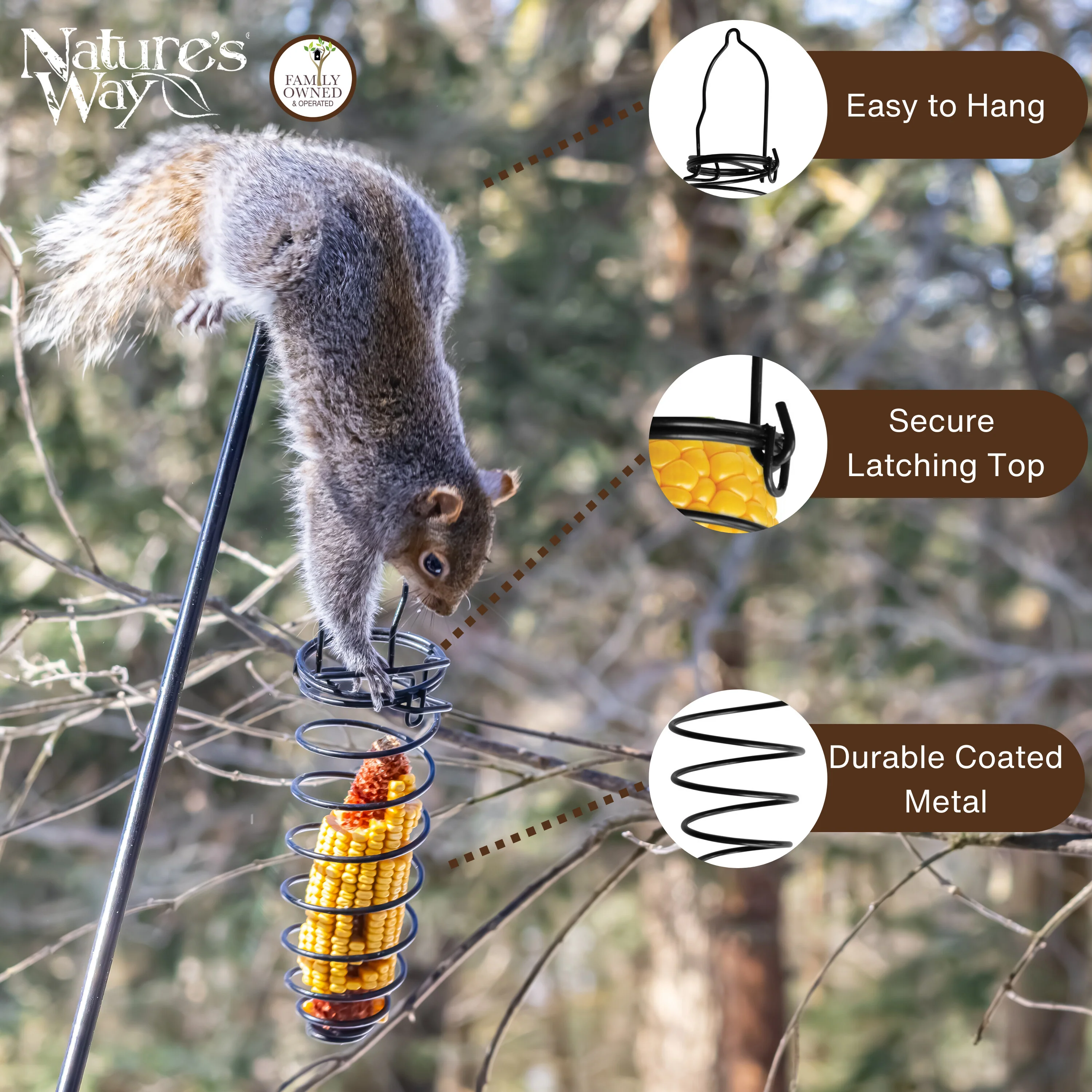 Metal Critter Corn Feeder - Image 3