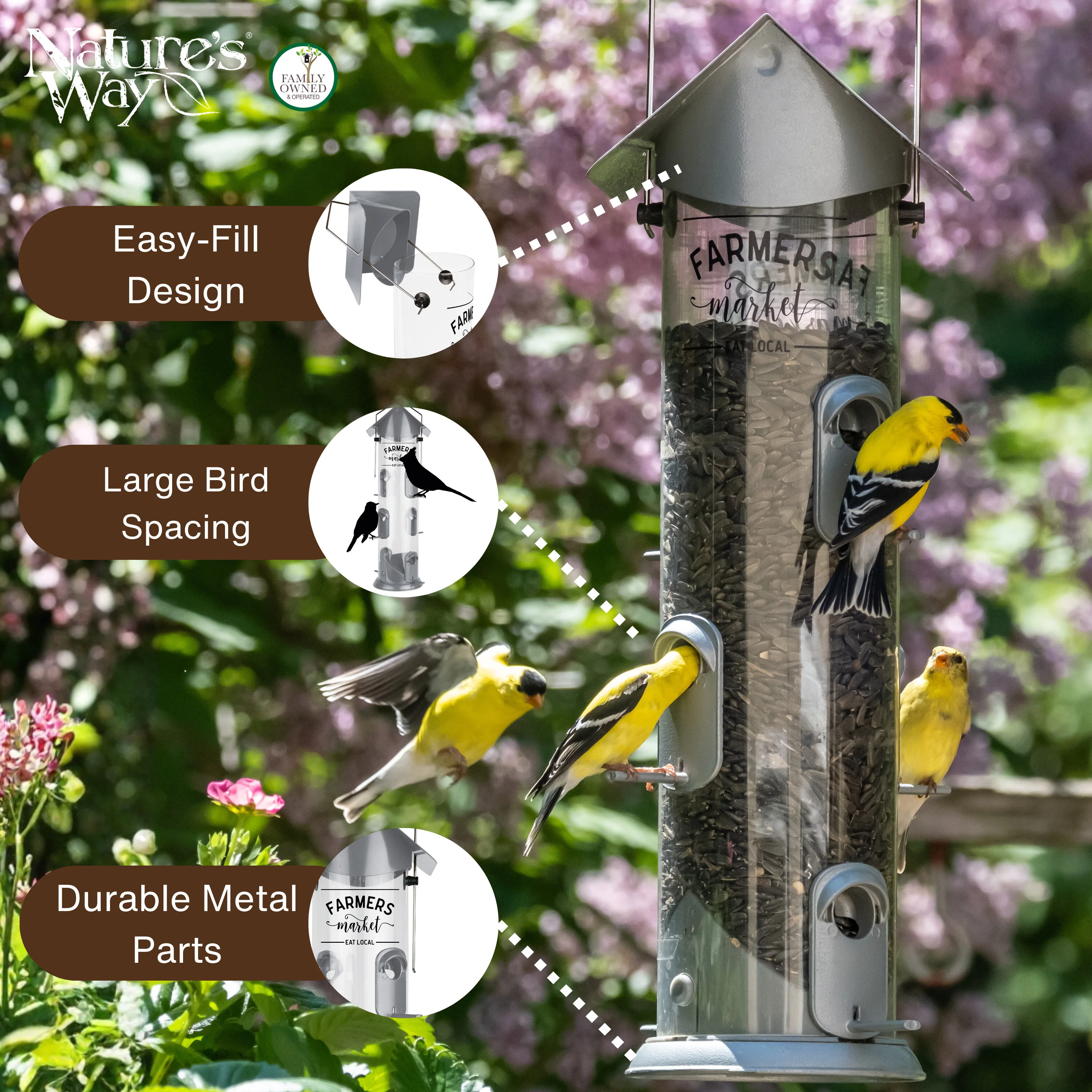 Farmhouse Deluxe Easy Clean Feeder - Image 3