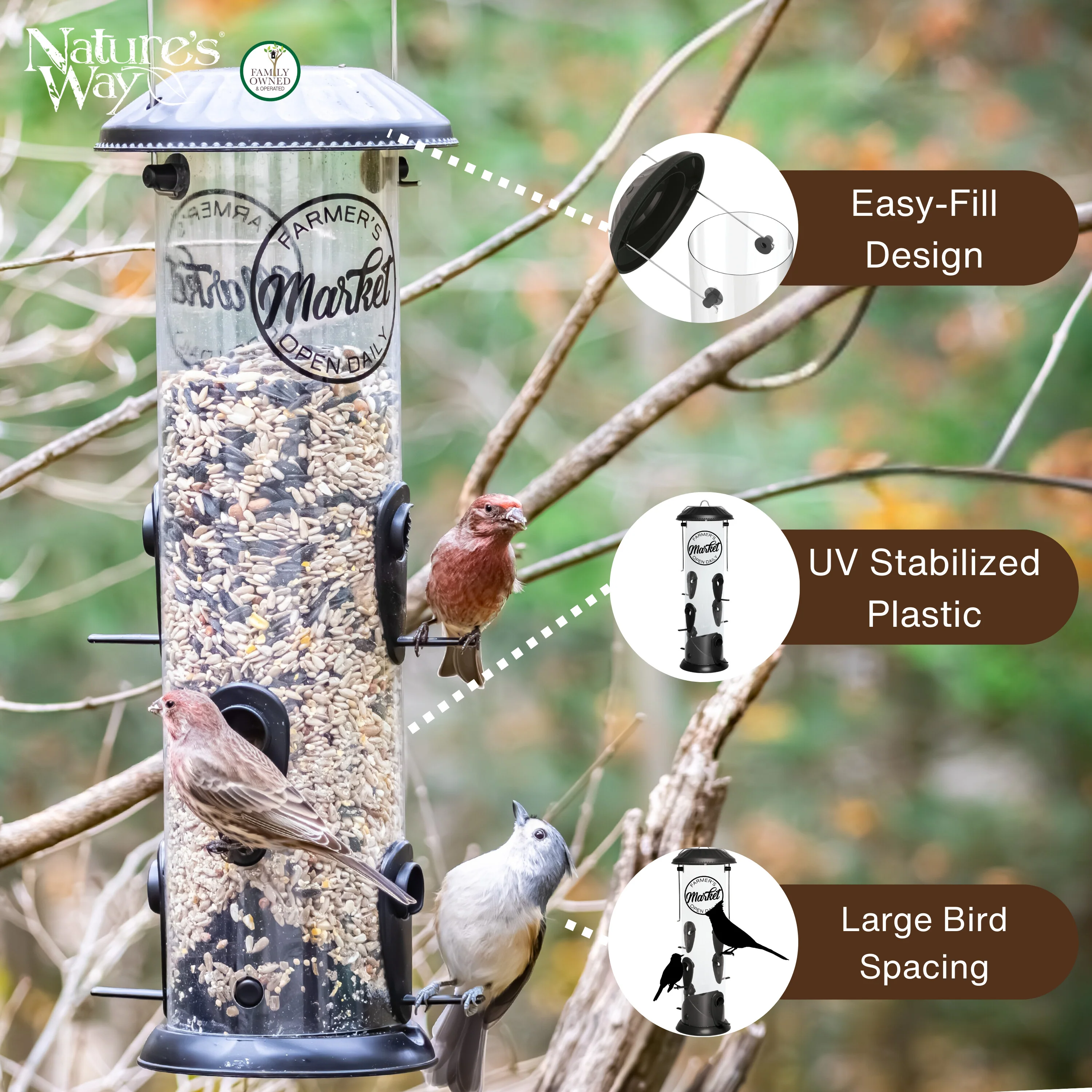 Farmhouse Easy Clean Feeder - Image 3