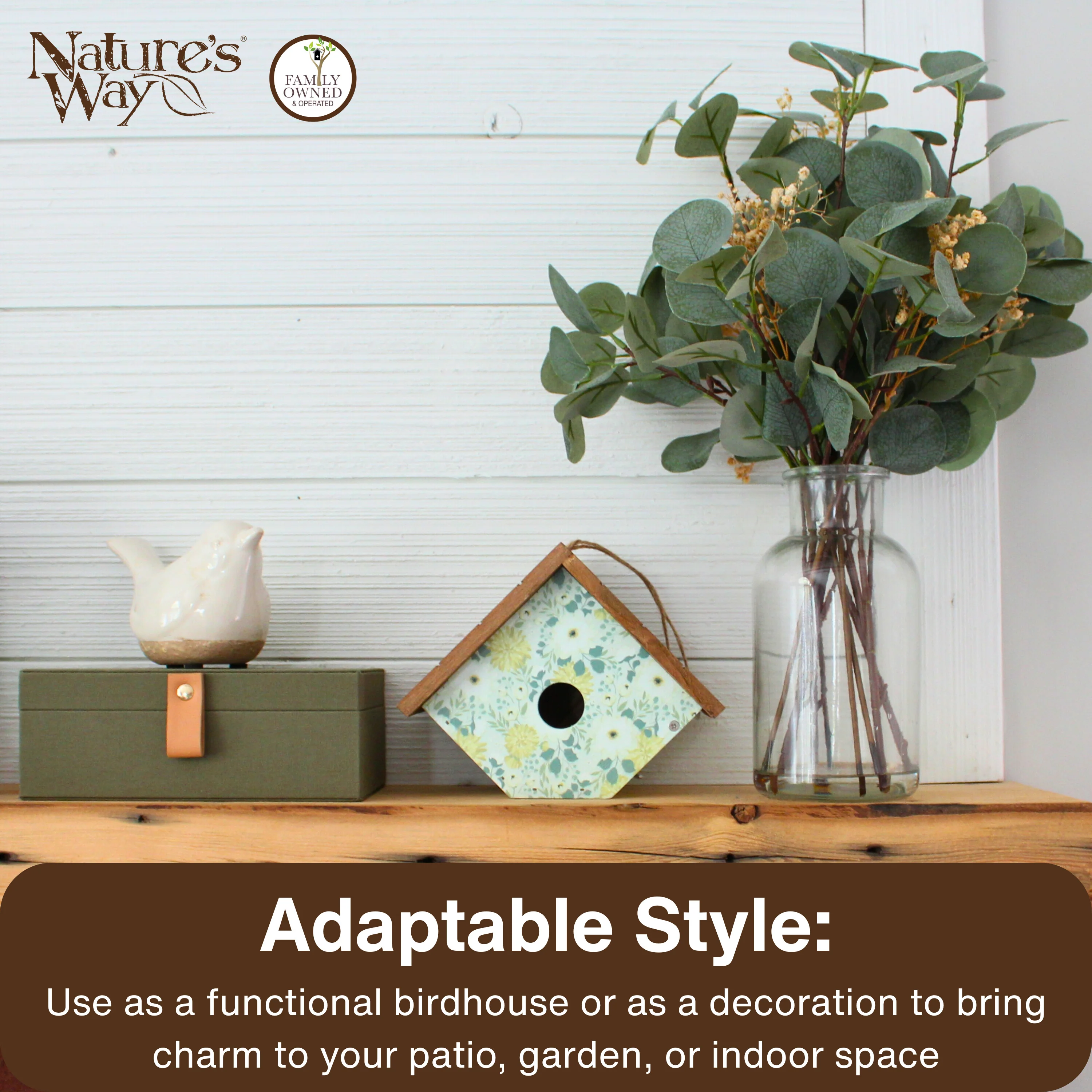 Blooming Nest Decorative Wren House - Image 5