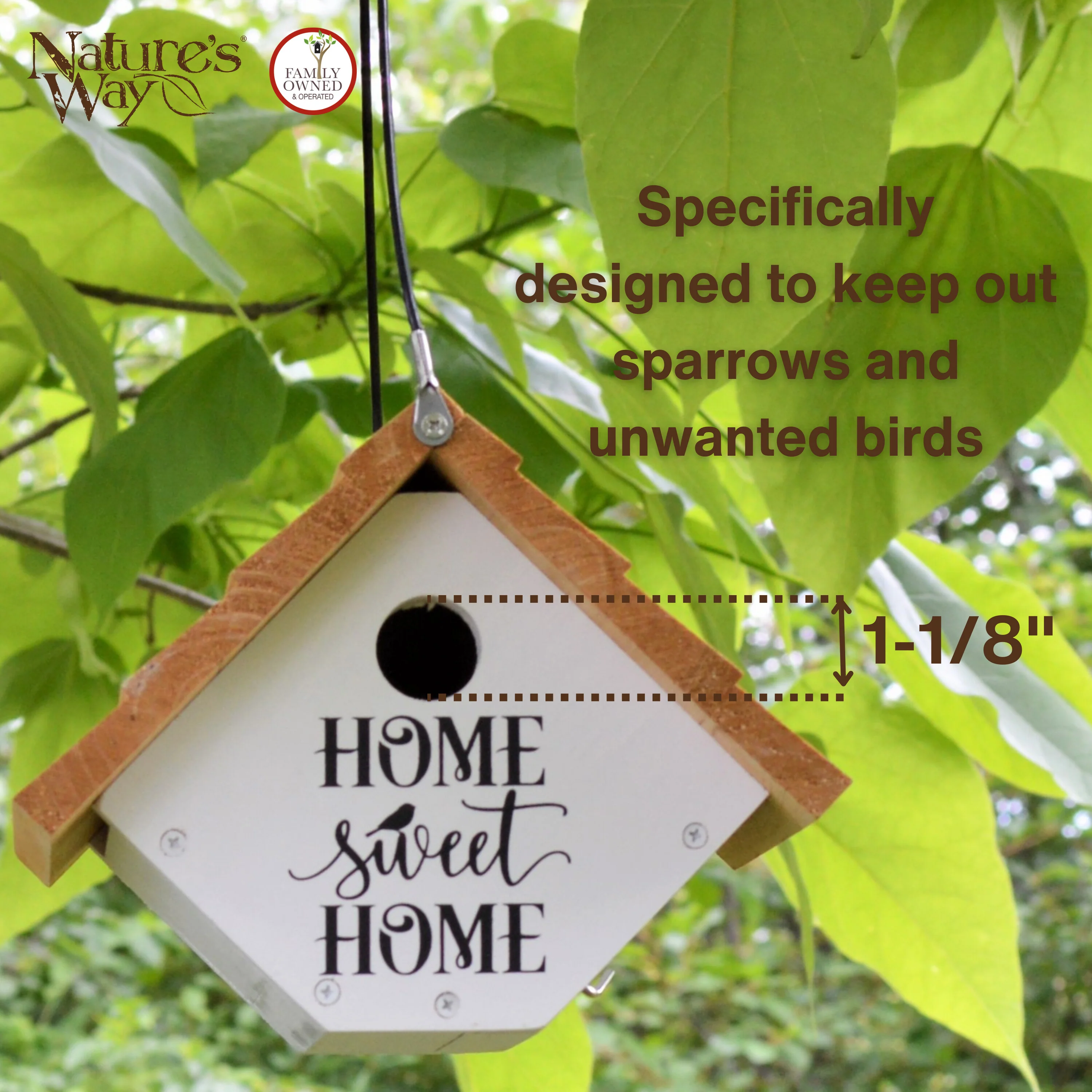 Farmhouse Cedar Wren House - Image 5