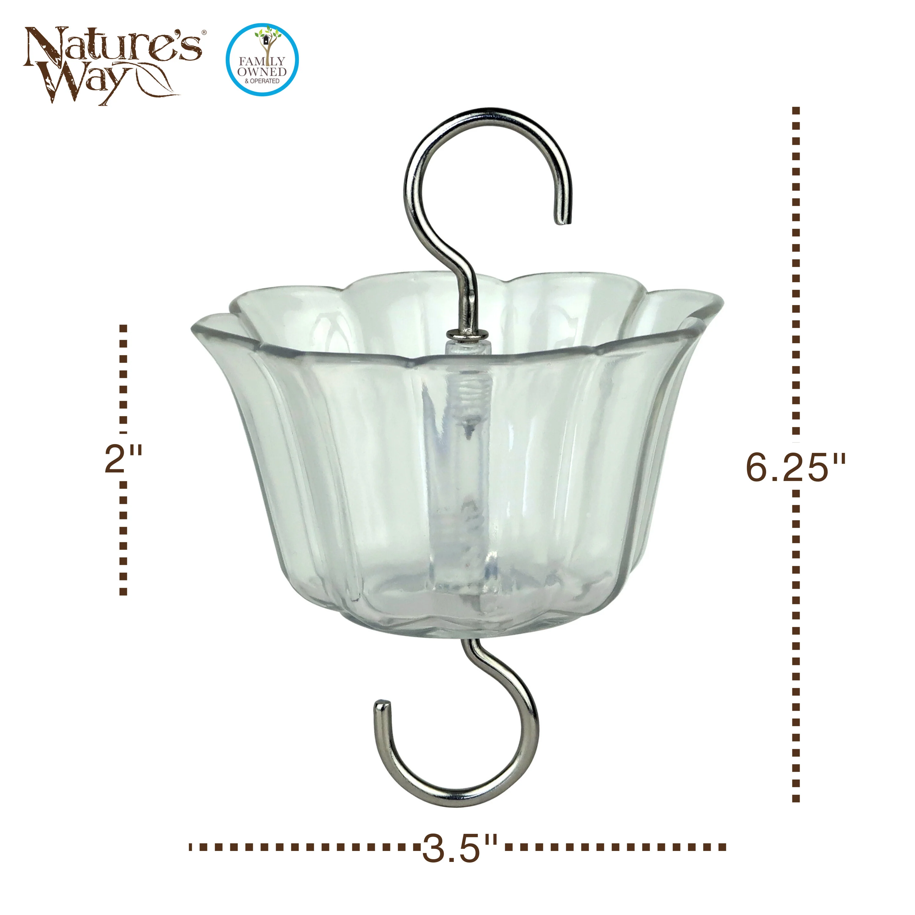 4-Pack Clear Hummingbird Feeder Ant Moat - Image 3