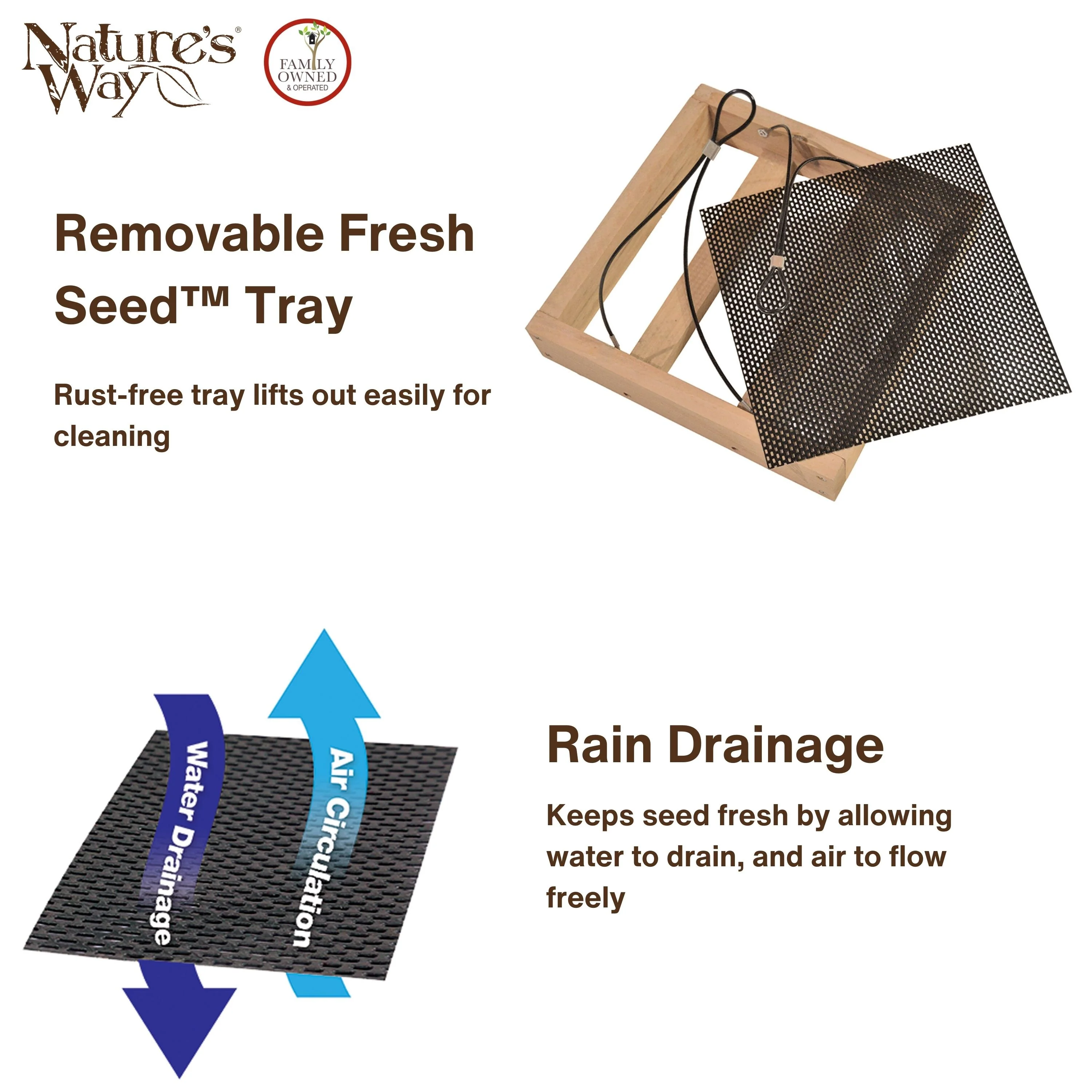 Cedar Hanging Platform Feeder - Image 4