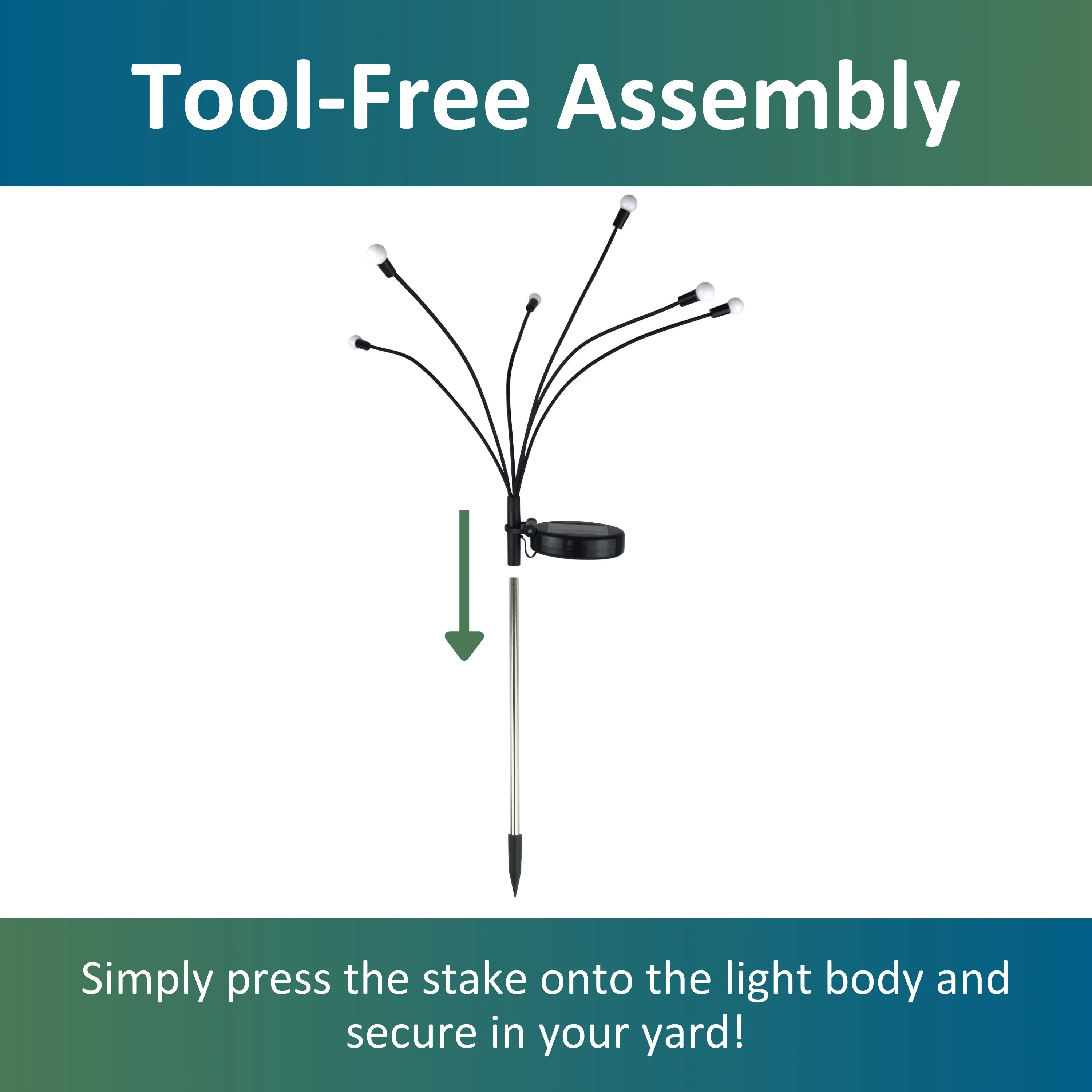 Outdoor Solar Garden Firefly Lights (2-Pack) - Image 4