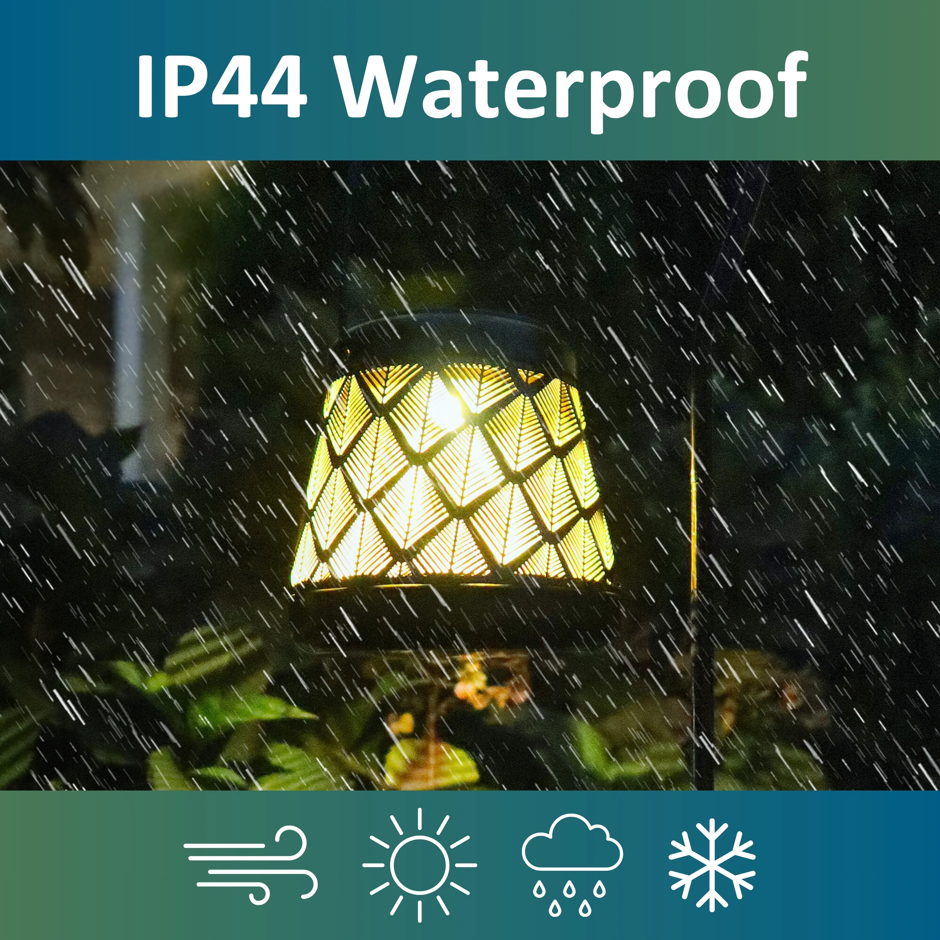 Solar LED Stake Lantern with Shepherd Hook - Image 6