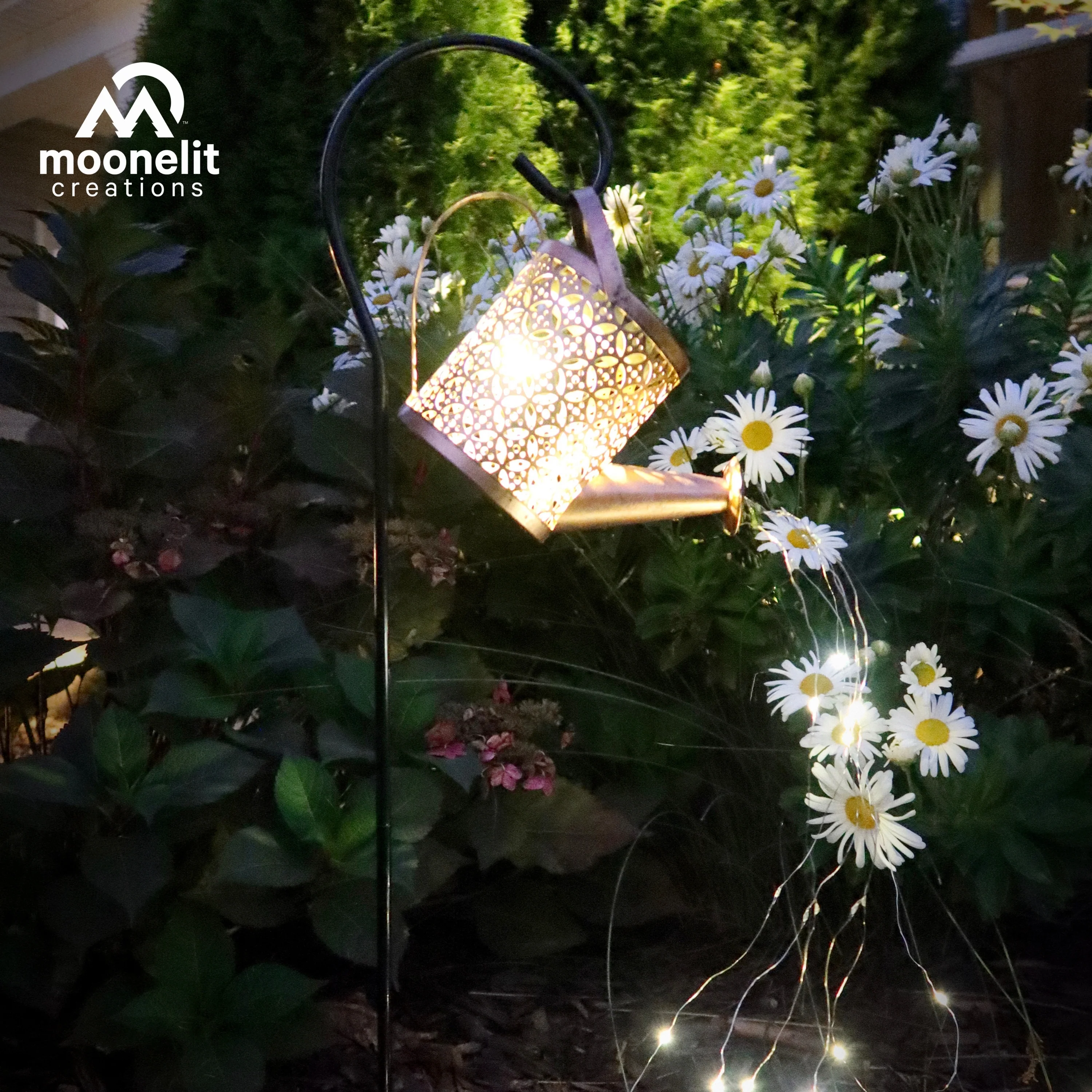 Solar Watering Can Landscape LED Light - Image 7