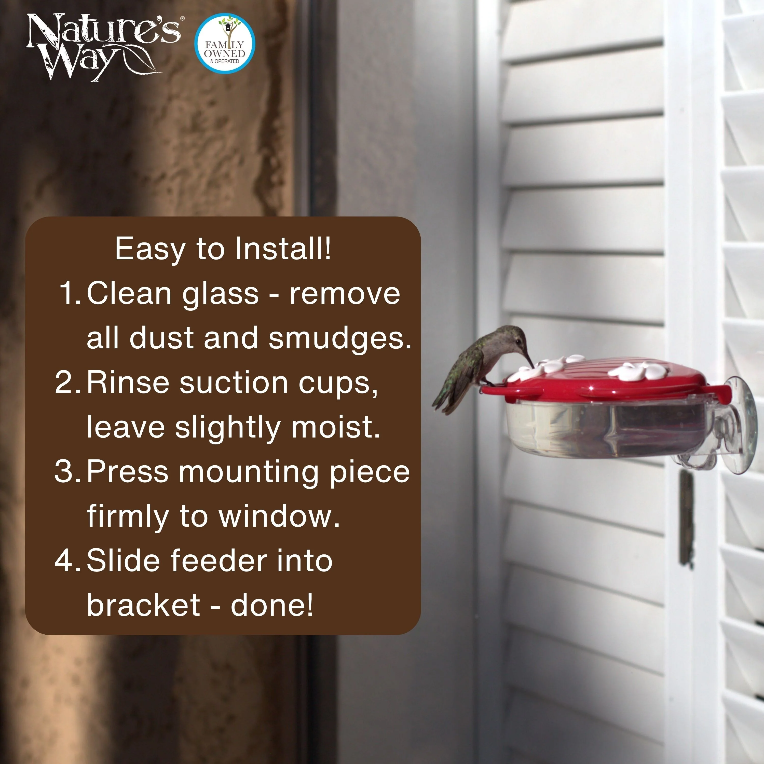 Traditional Window Hummingbird Feeder - Image 7